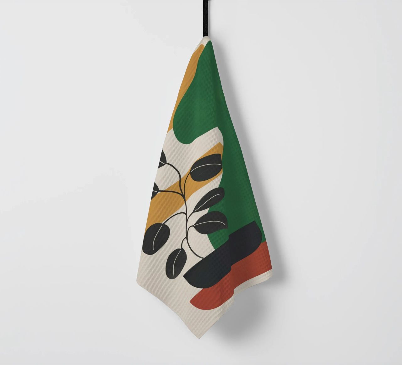 Modern Abstract Minimal Shapes Branches Art 4 canovaccio da cucina da Nadjaa