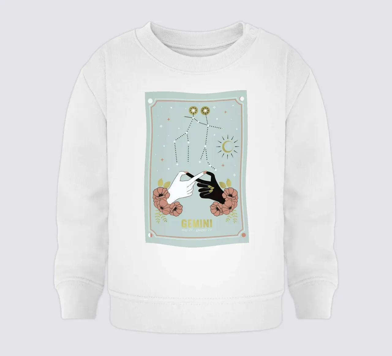 Gemini felpa neonato da cafelab