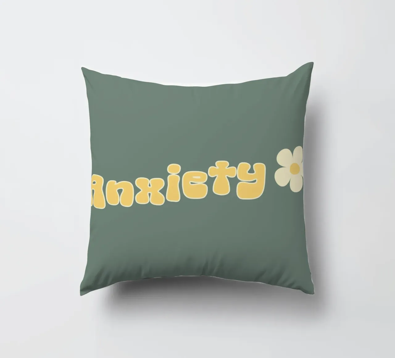 Ansia Divertente Retro Sarcasmo Introverso Salute mentale cuscino da sillyindustries
