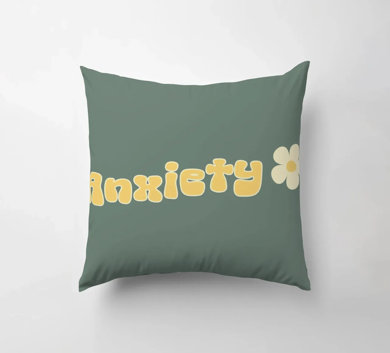 Ansia Divertente Retro Sarcasmo Introverso Salute mentale cuscino da sillyindustries