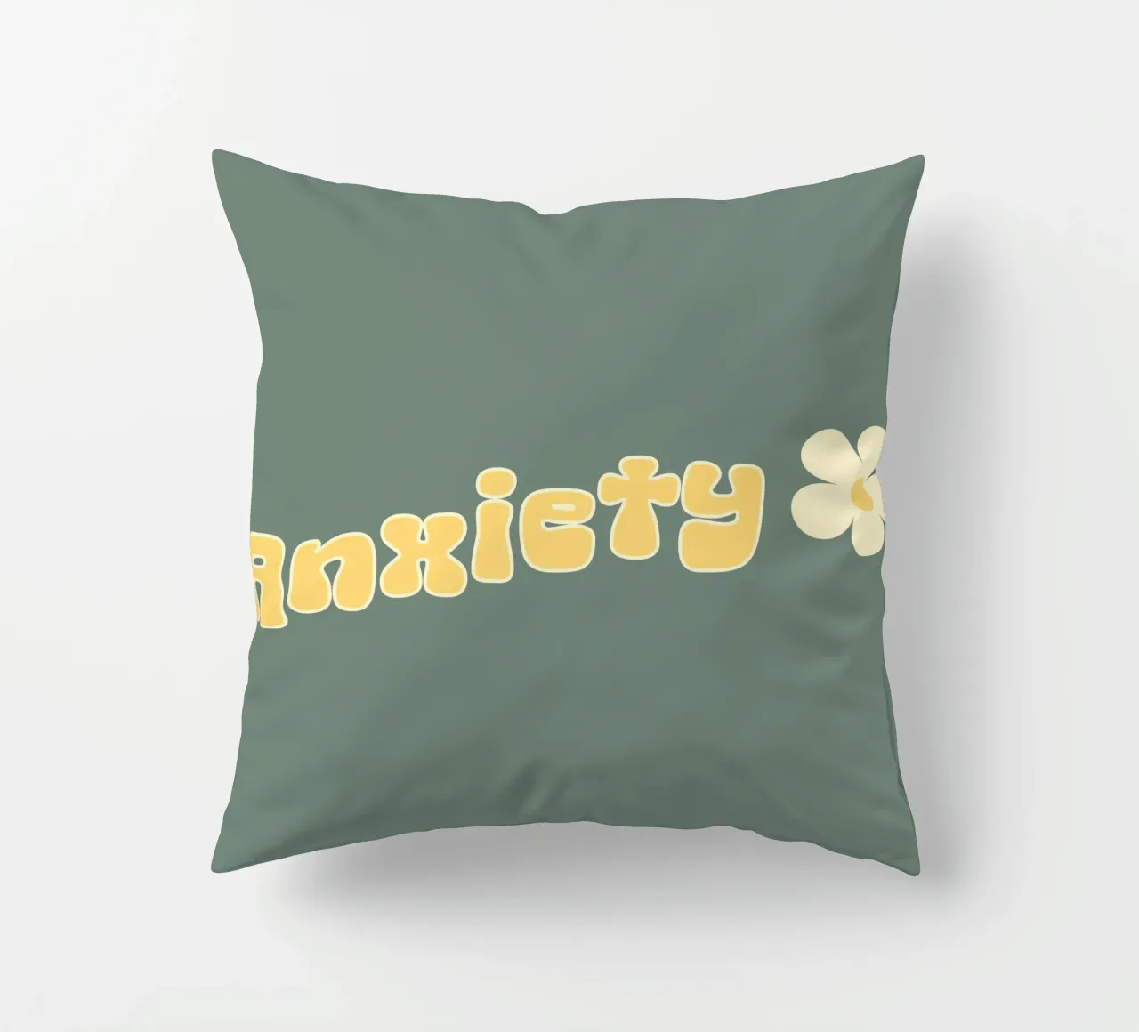 Ansia Divertente Retro Sarcasmo Introverso Salute mentale cuscino da sillyindustries