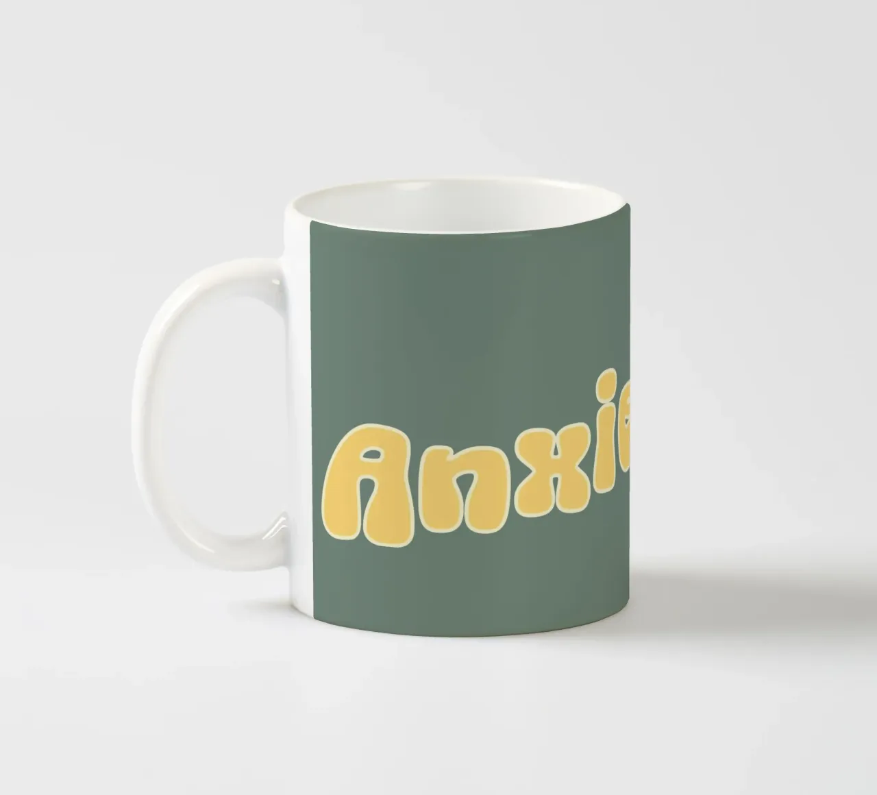 Ansia Divertente Retro Sarcasmo Introverso Salute mentale tazza in ceramica da sillyindustries