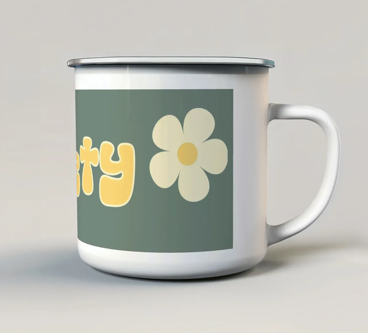 Ansia Divertente Retro Sarcasmo Introverso Salute mentale tazza in smalto da sillyindustries