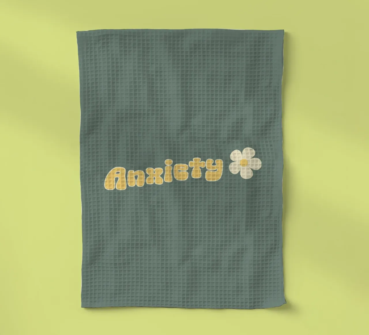 Ansia Divertente Retro Sarcasmo Introverso Salute mentale canovaccio da cucina da sillyindustries