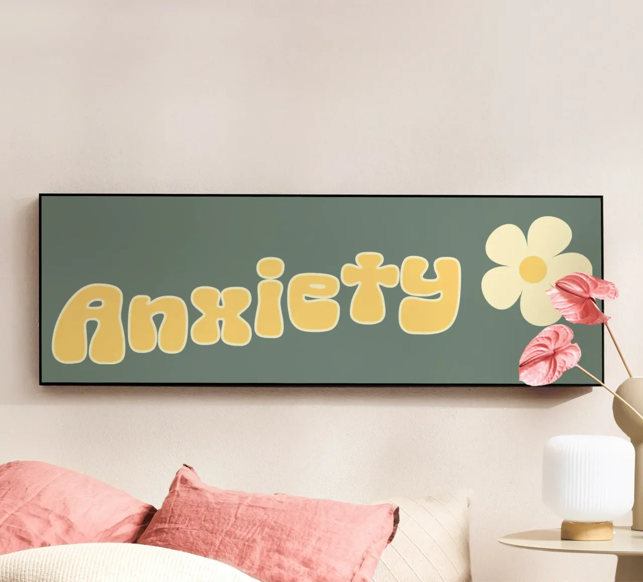 Ansia Divertente Retro Sarcasmo Introverso Salute mentale plexiglass da sillyindustries