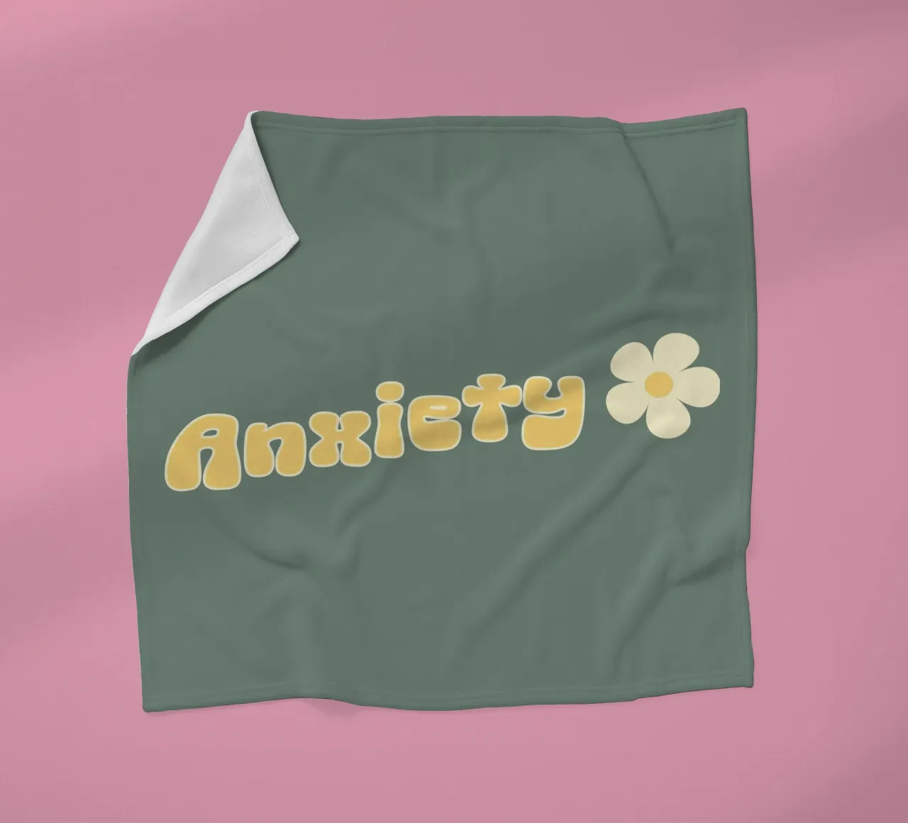 Ansia Divertente Retro Sarcasmo Introverso Salute mentale coperta in pile da sillyindustries