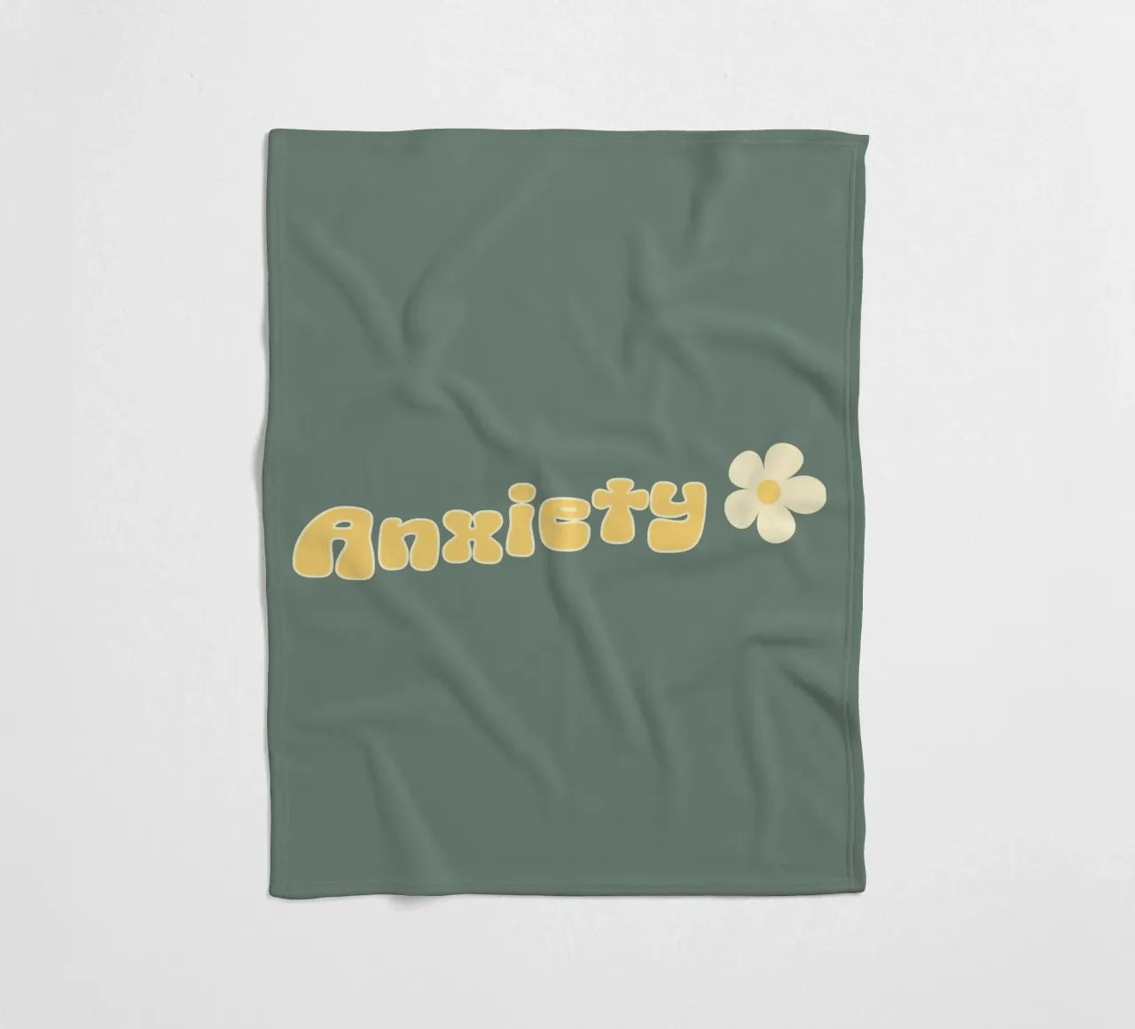 Ansia Divertente Retro Sarcasmo Introverso Salute mentale coperta in pile da sillyindustries
