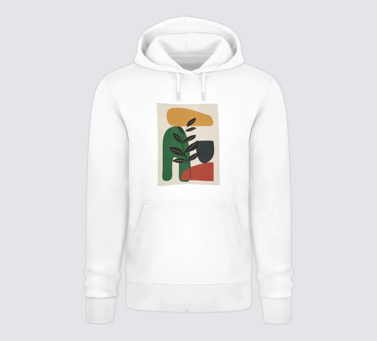 Modern Abstract Minimal Shapes Branches Art 5 sweat à capuche de Nadjaa
