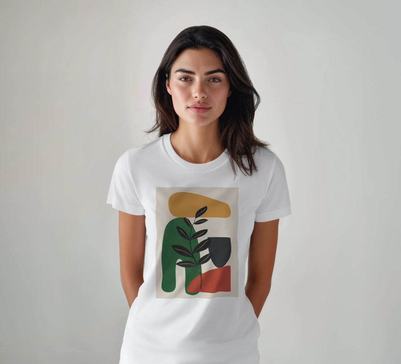 Modern Abstract Minimal Shapes Branches Art 5 t-shirt da Nadjaa