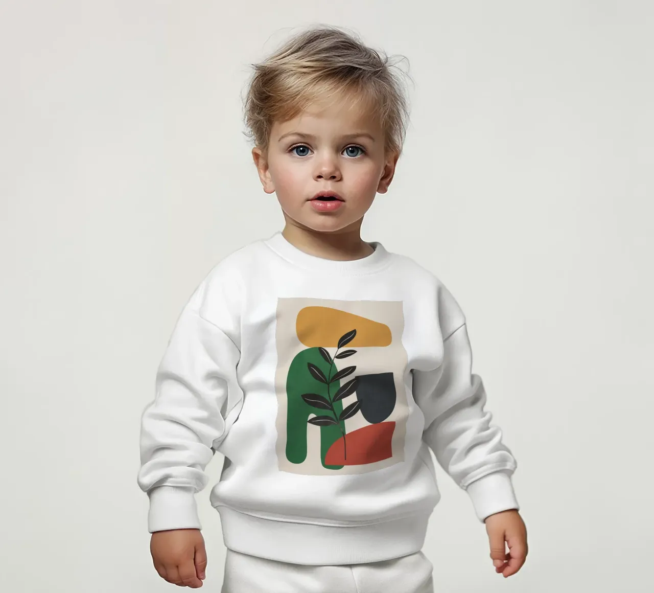 Modern Abstract Minimal Shapes Branches Art 5 Baby Sweatshirt von Nadjaa