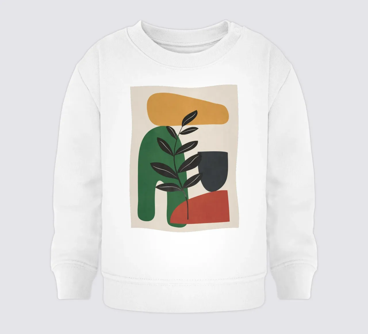 Modern Abstract Minimal Shapes Branches Art 5 Baby Sweatshirt von Nadjaa