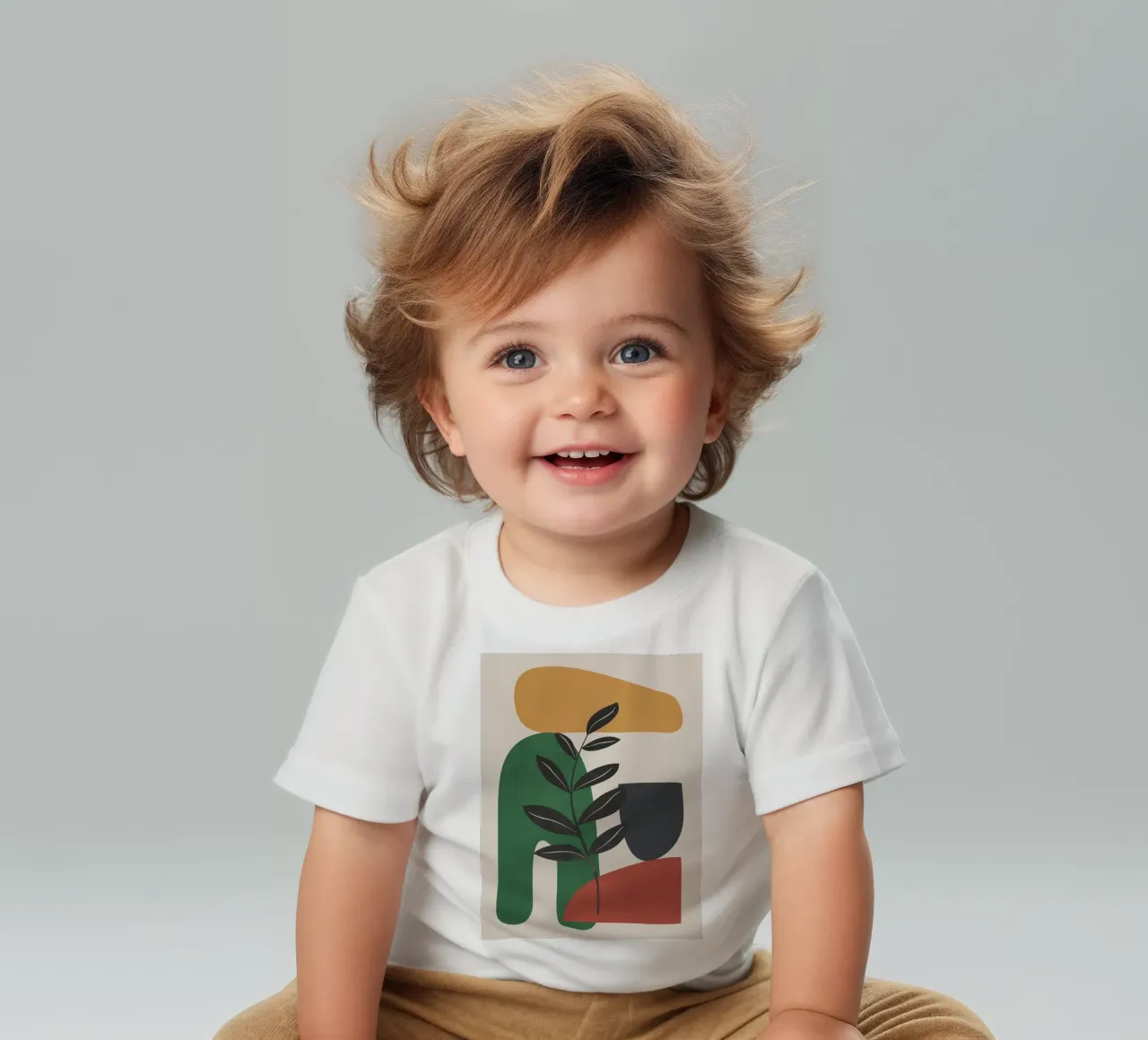 Modern Abstract Minimal Shapes Branches Art 5 baby t-shirt by Nadjaa
