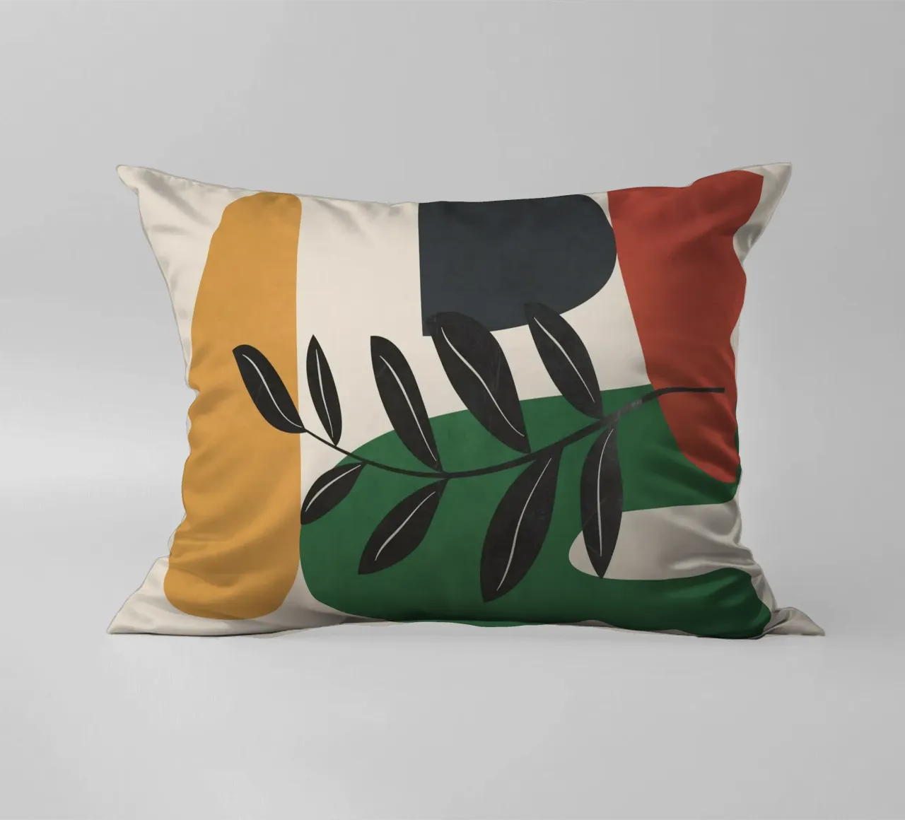 Modern Abstract Minimal Shapes Branches Art 5 Kissen von Nadjaa