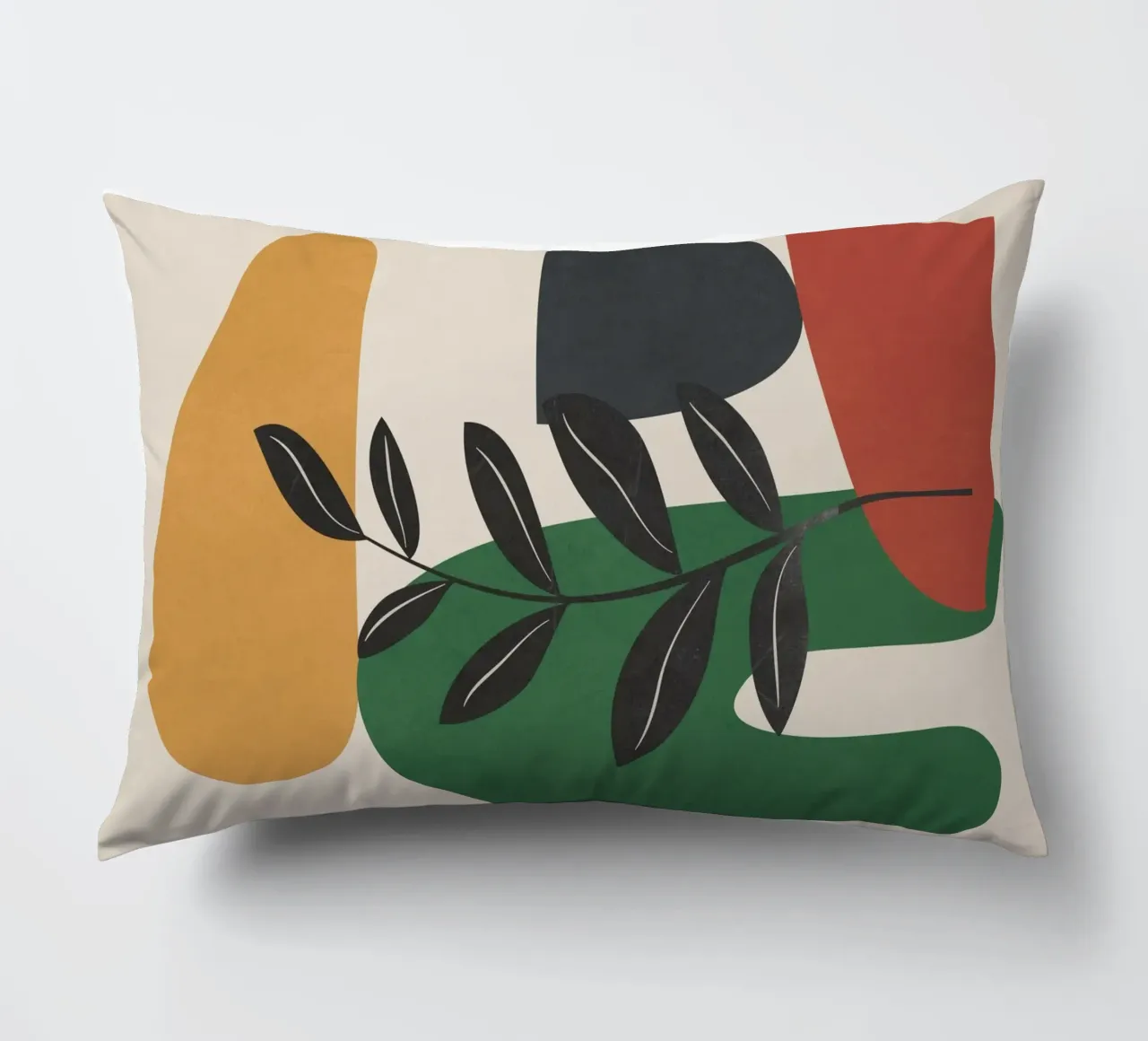 Modern Abstract Minimal Shapes Branches Art 5 cuscino da Nadjaa