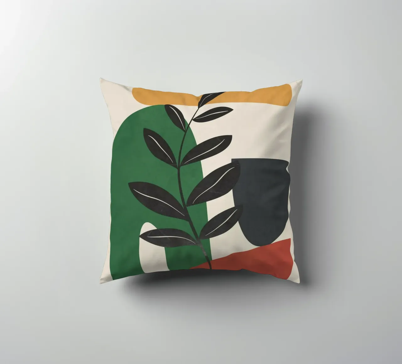 Modern Abstract Minimal Shapes Branches Art 5 cuscino da Nadjaa