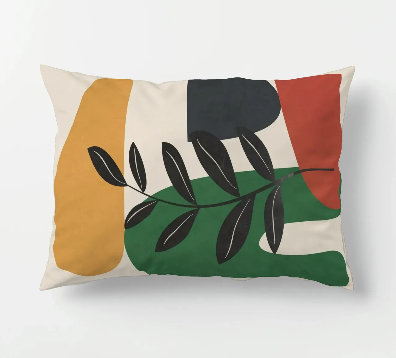 Modern Abstract Minimal Shapes Branches Art 5 cuscino da Nadjaa