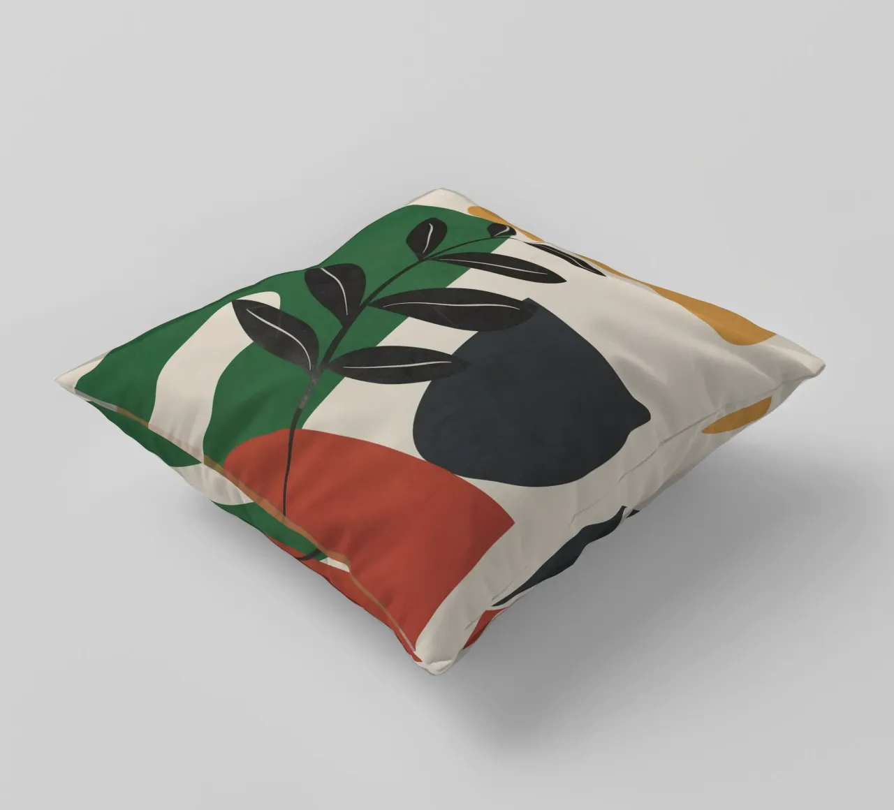 Modern Abstract Minimal Shapes Branches Art 5 cuscino da Nadjaa