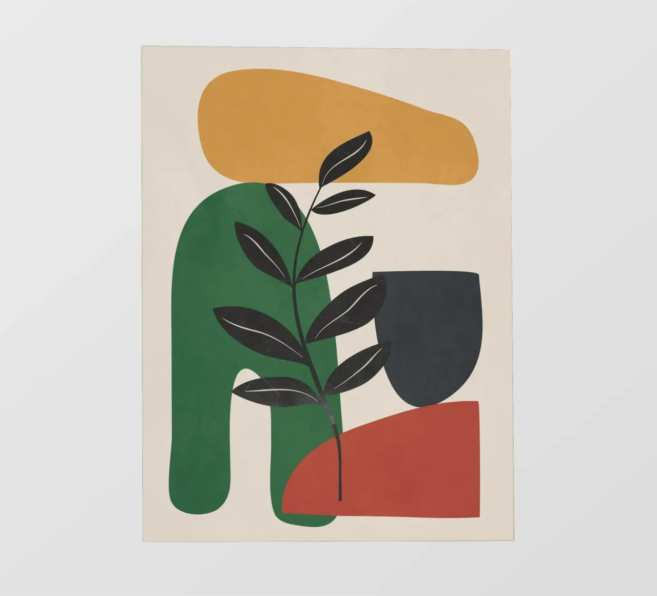 Modern Abstract Minimal Shapes Branches Art 5 pellicola backlit da Nadjaa