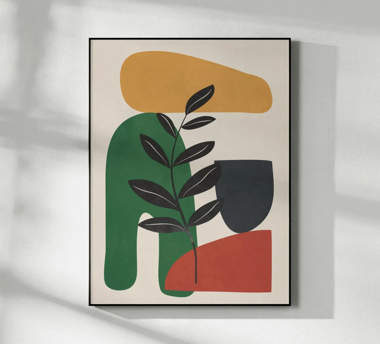 Modern Abstract Minimal Shapes Branches Art 5 Acryl-Glas von Nadjaa