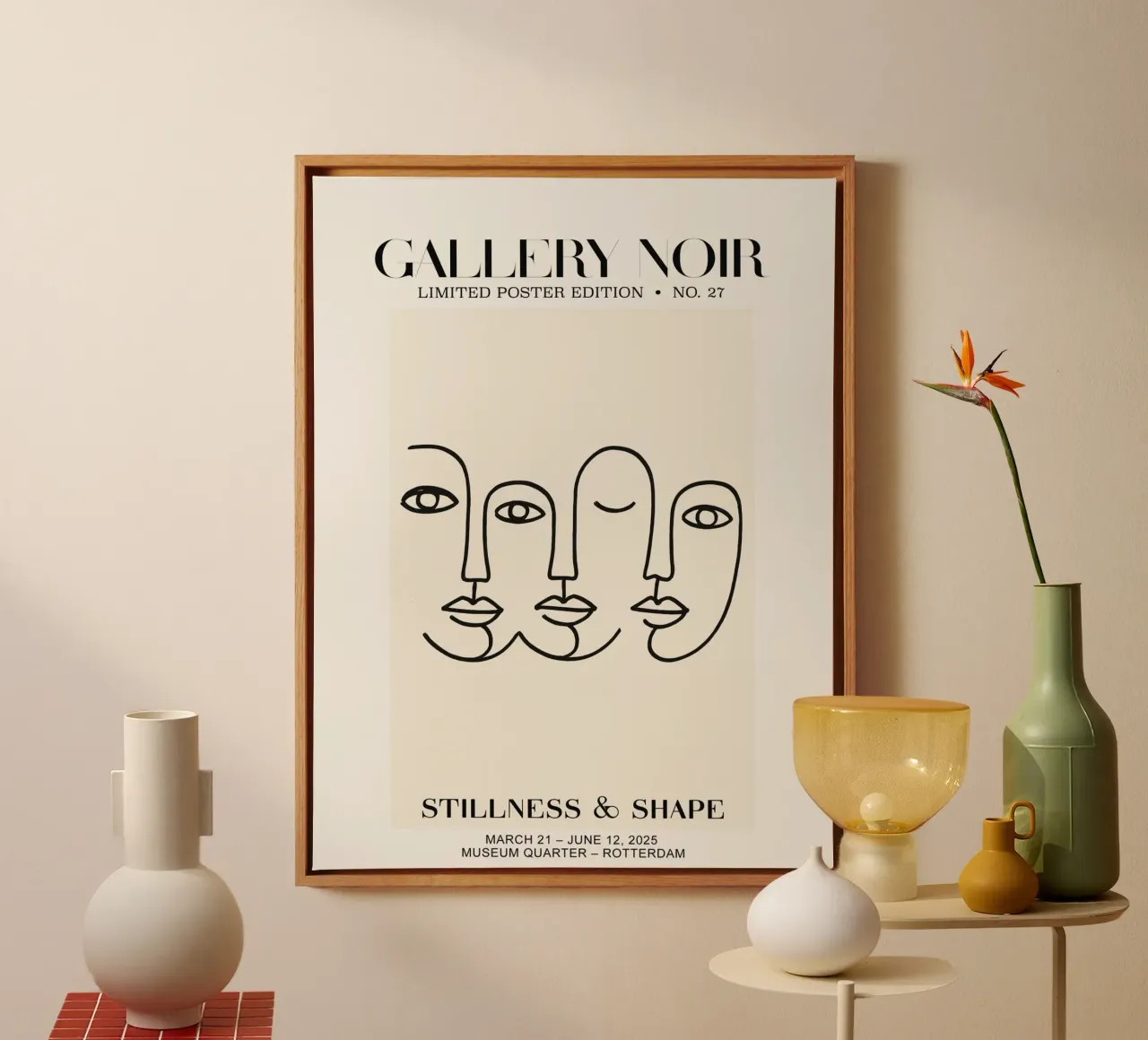 Gallery Noir No 27 tela con Cornice a cassetta da treechild