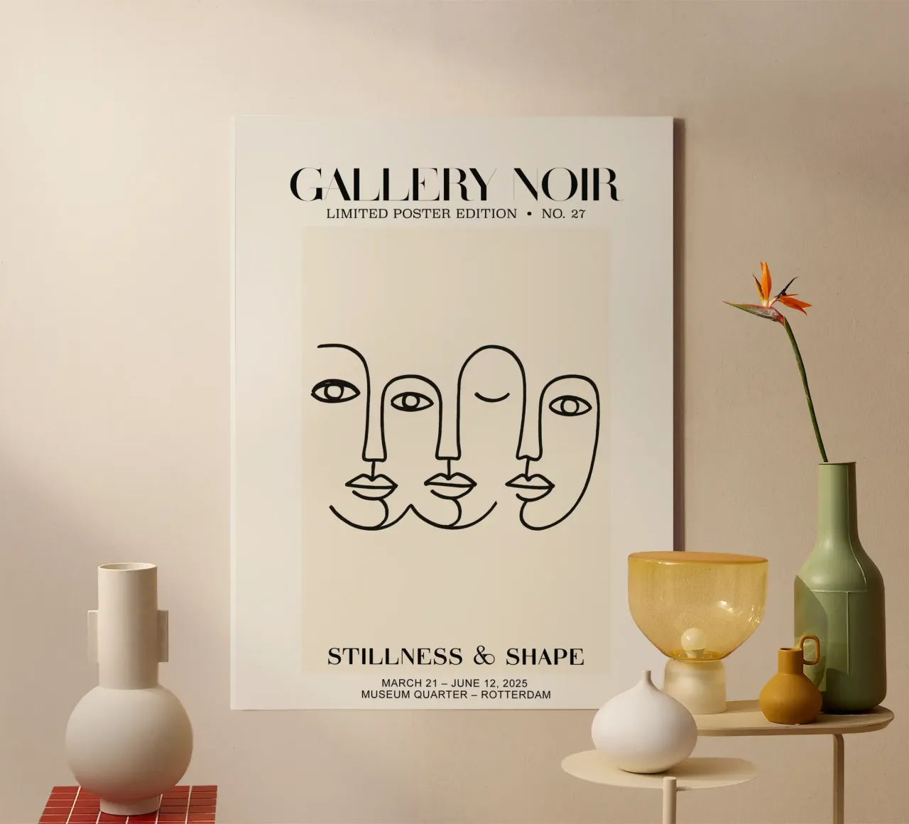 Gallery Noir No 27 tela con Cornice a cassetta da treechild