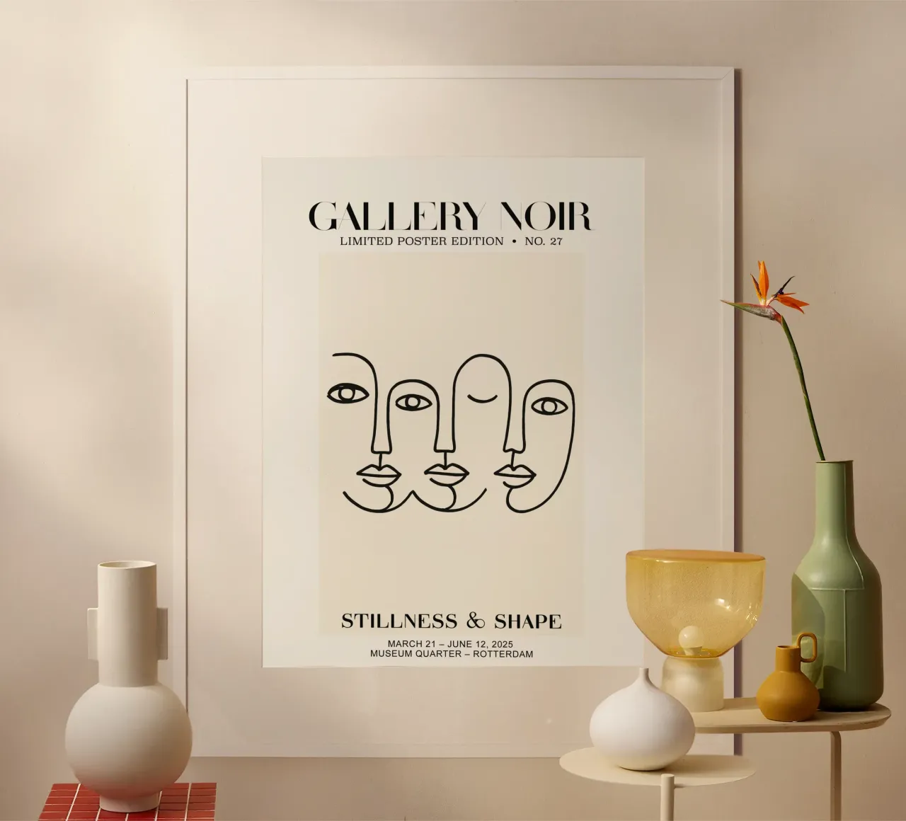 Gallery Noir No 27 poster con telaio in alluminio da treechild