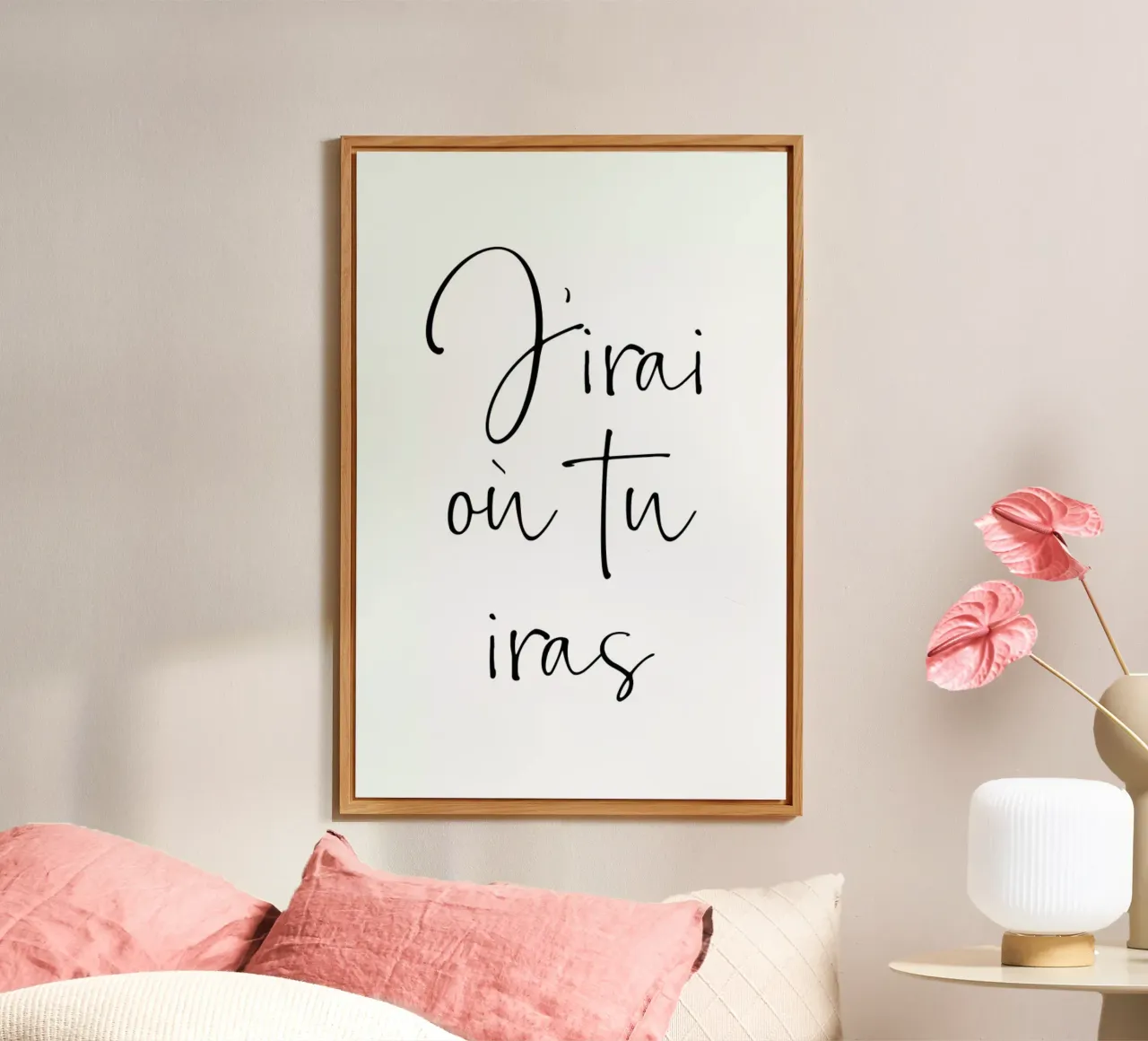 J'irai où tu iras alu-dibond by typed
