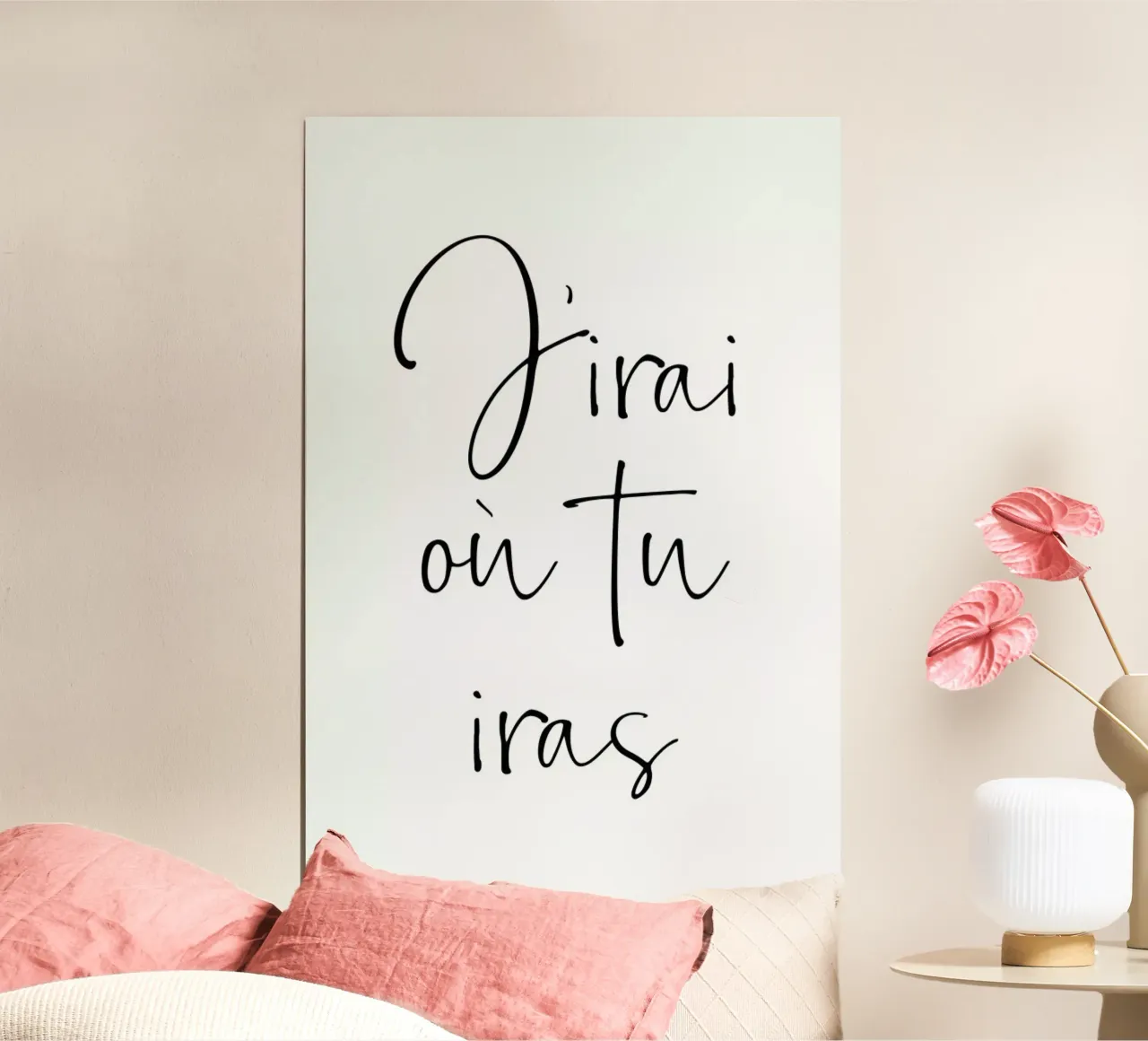 J'irai où tu iras hahnemühle by typed