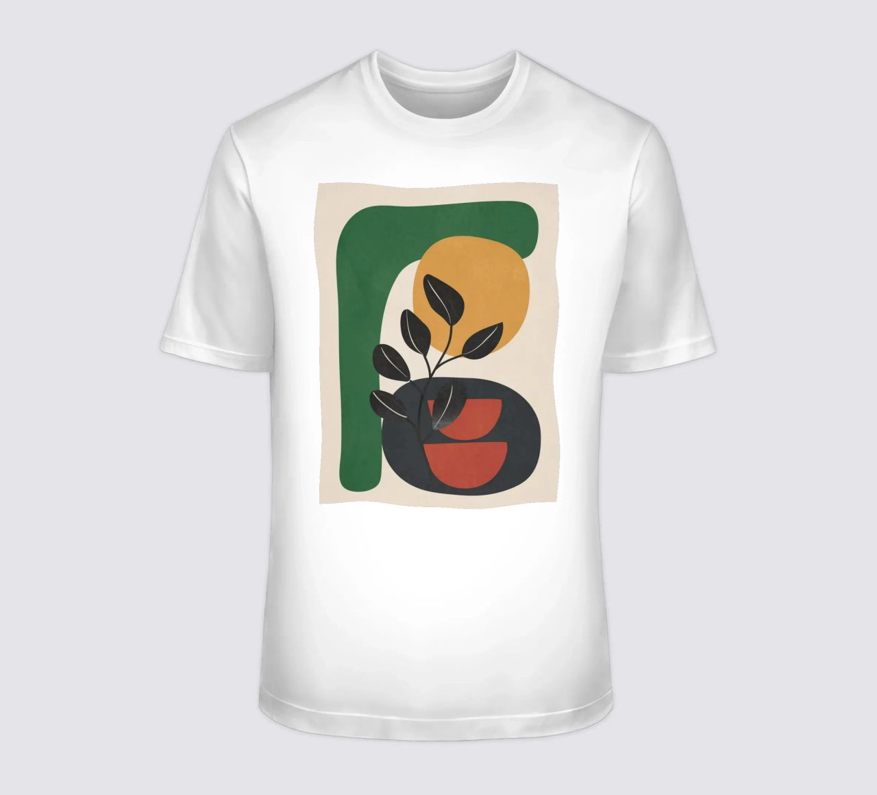 Modern Abstract Minimal Shapes Branches Art 6 t-shirt da Nadjaa