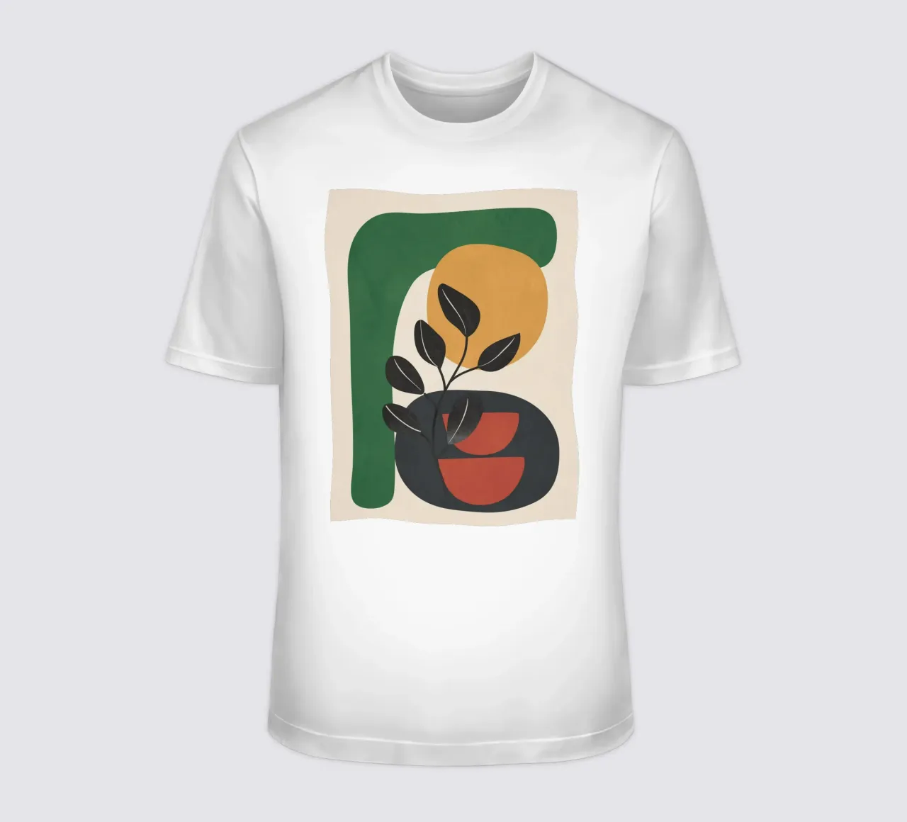 Modern Abstract Minimal Shapes Branches Art 6 t-shirt da Nadjaa