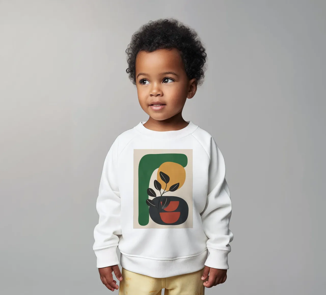Modern Abstract Minimal Shapes Branches Art 6 Baby Sweatshirt von Nadjaa
