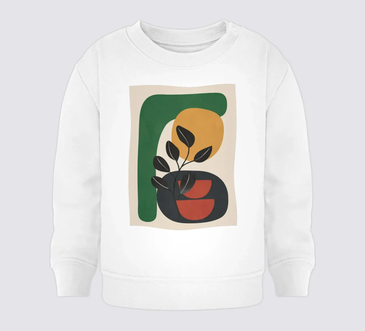 Modern Abstract Minimal Shapes Branches Art 6 Baby Sweatshirt von Nadjaa
