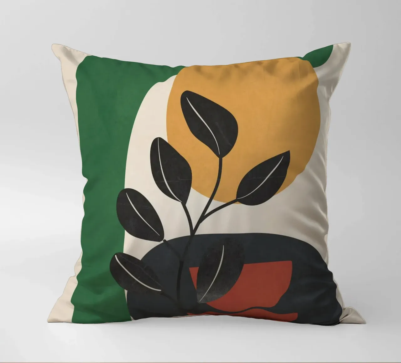 Modern Abstract Minimal Shapes Branches Art 6 cuscino da Nadjaa