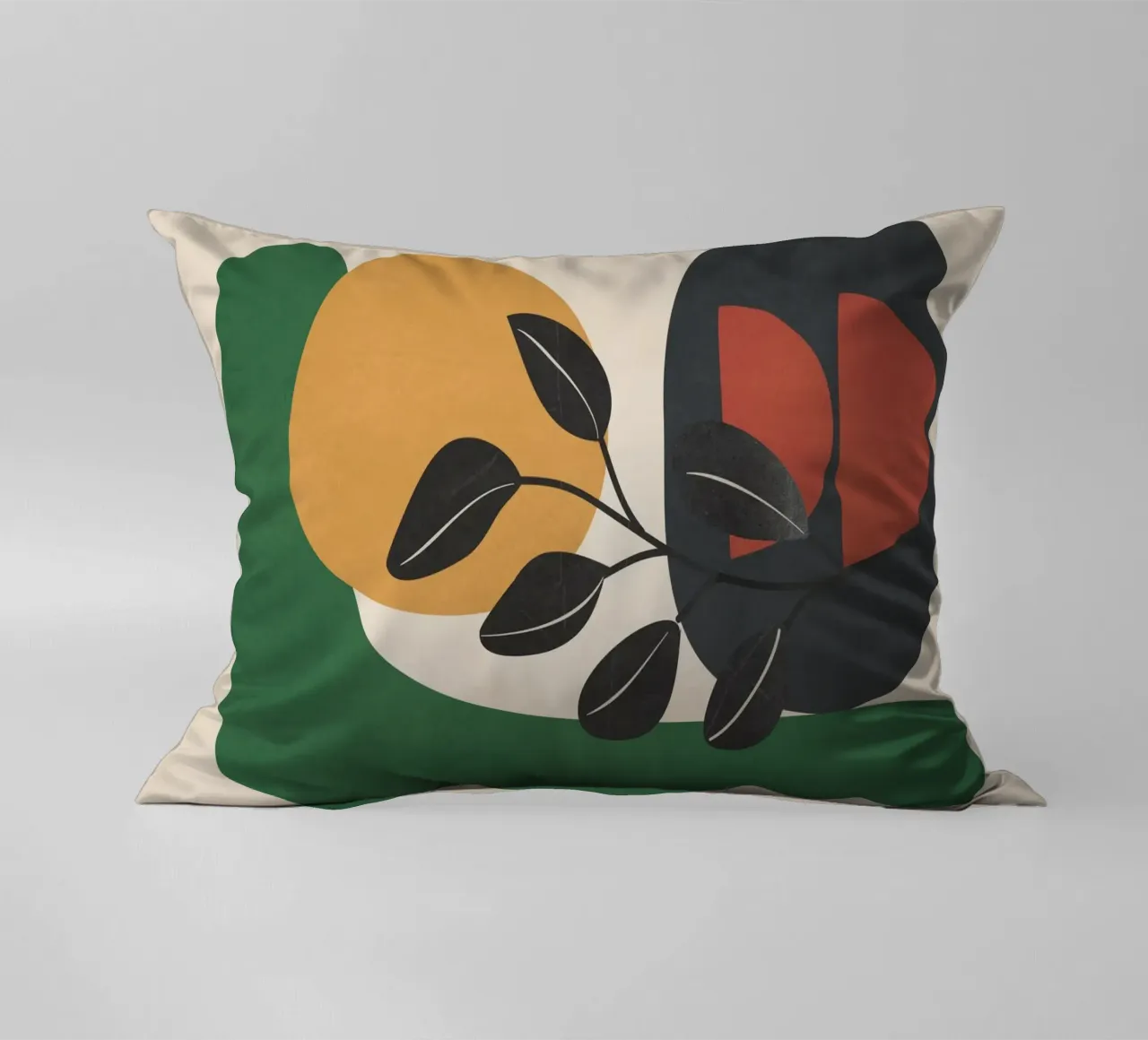 Modern Abstract Minimal Shapes Branches Art 6 cuscino da Nadjaa