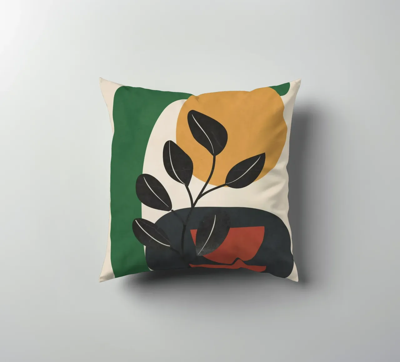 Modern Abstract Minimal Shapes Branches Art 6 cuscino da Nadjaa