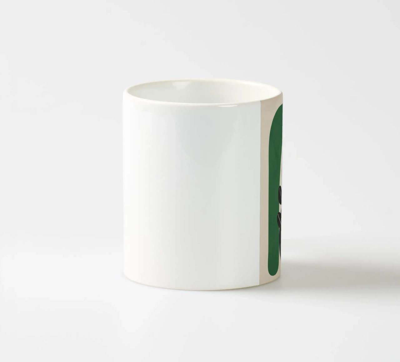 Modern Abstract Minimal Shapes Branches Art 6 tazza in ceramica da Nadjaa
