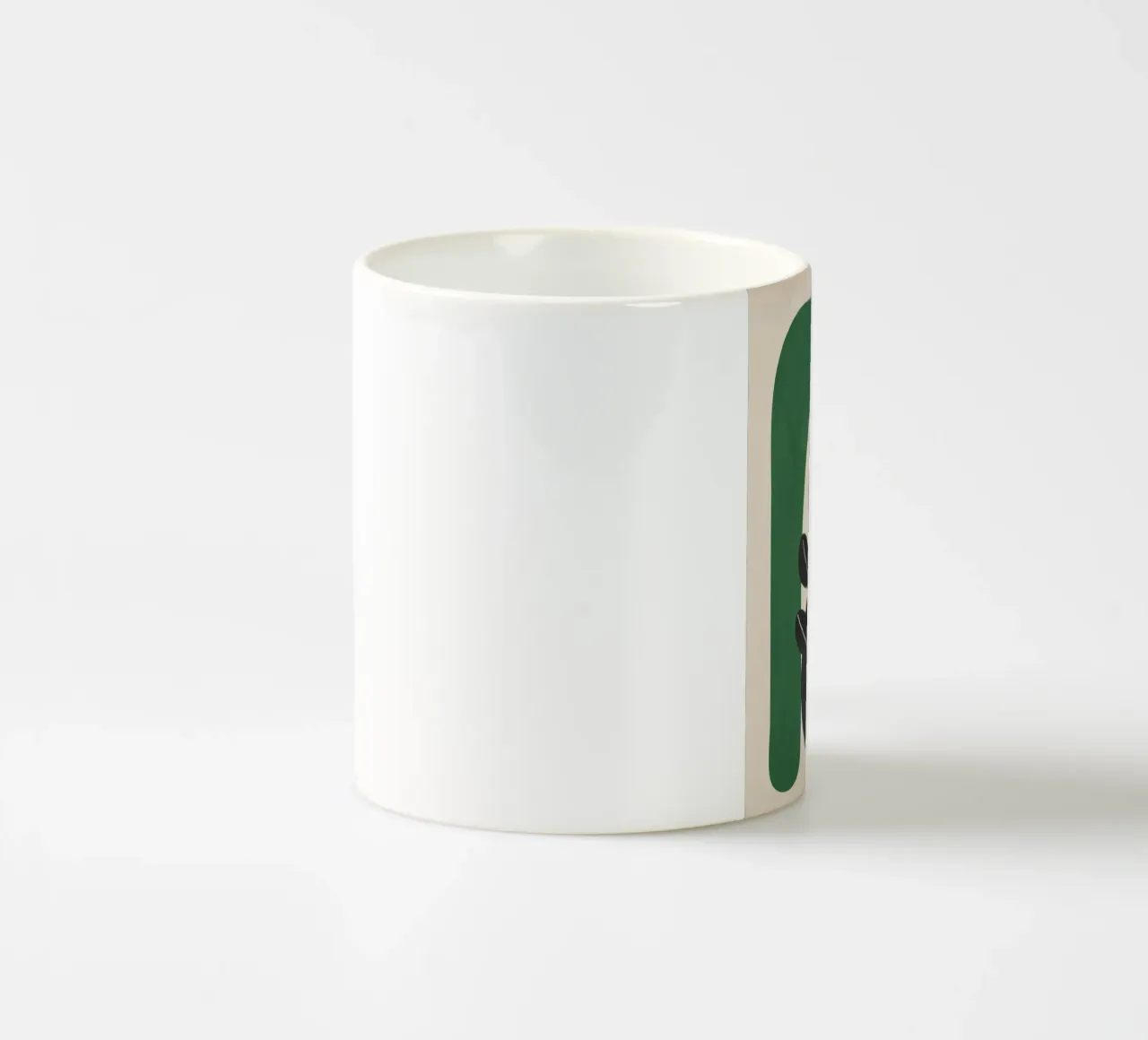 Modern Abstract Minimal Shapes Branches Art 6 taza de cerámica de Nadjaa