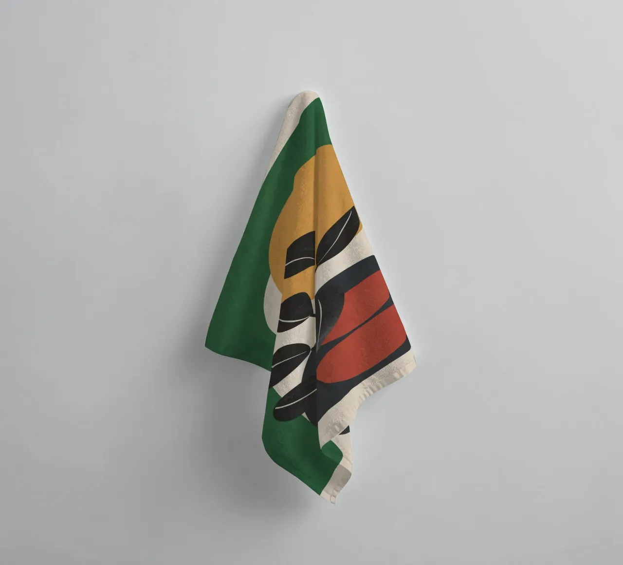 Modern Abstract Minimal Shapes Branches Art 6 towel by Nadjaa