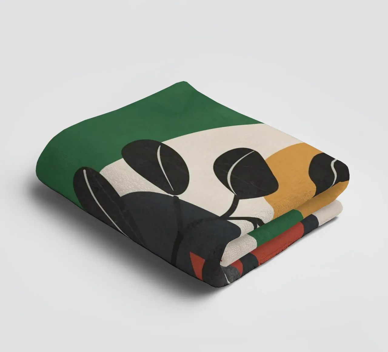 Modern Abstract Minimal Shapes Branches Art 6 badhanddoek van Nadjaa