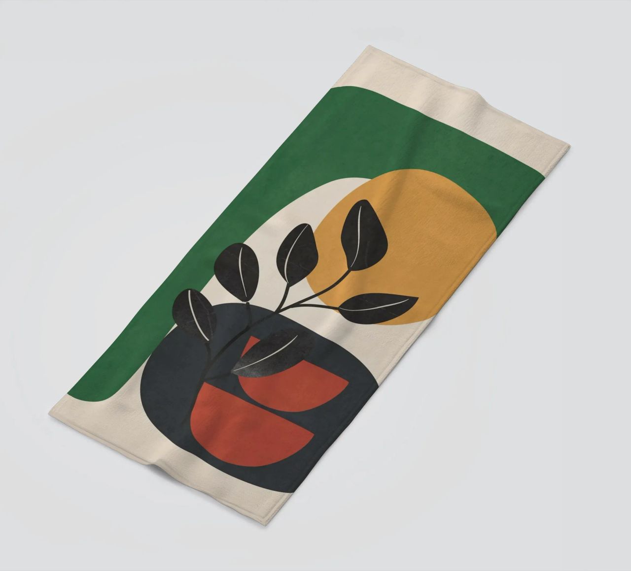 Modern Abstract Minimal Shapes Branches Art 6 telo mare da Nadjaa