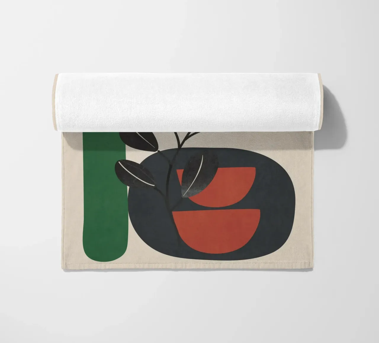 Modern Abstract Minimal Shapes Branches Art 6 telo mare da Nadjaa