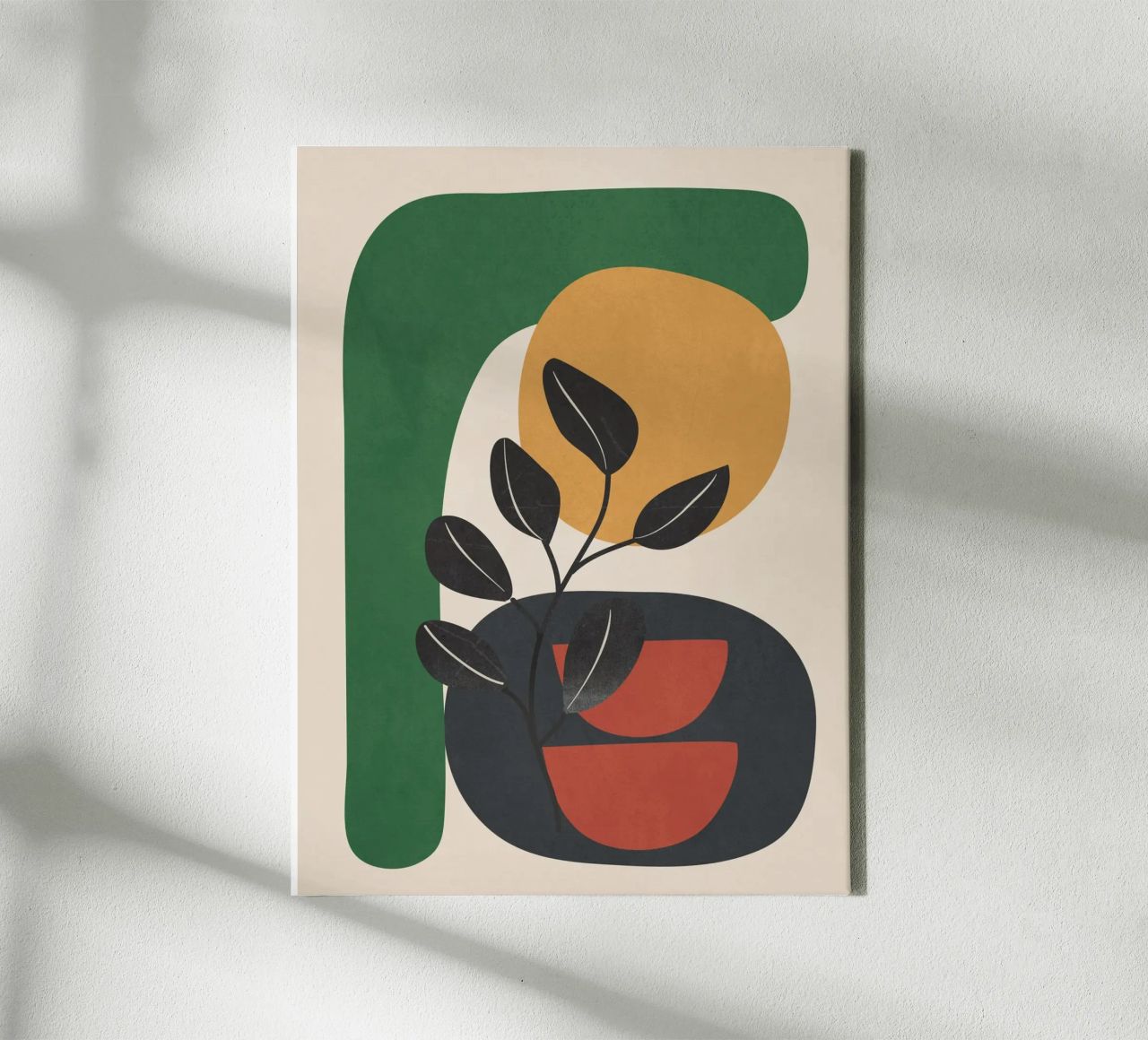 Modern Abstract Minimal Shapes Branches Art 6 tela da Nadjaa
