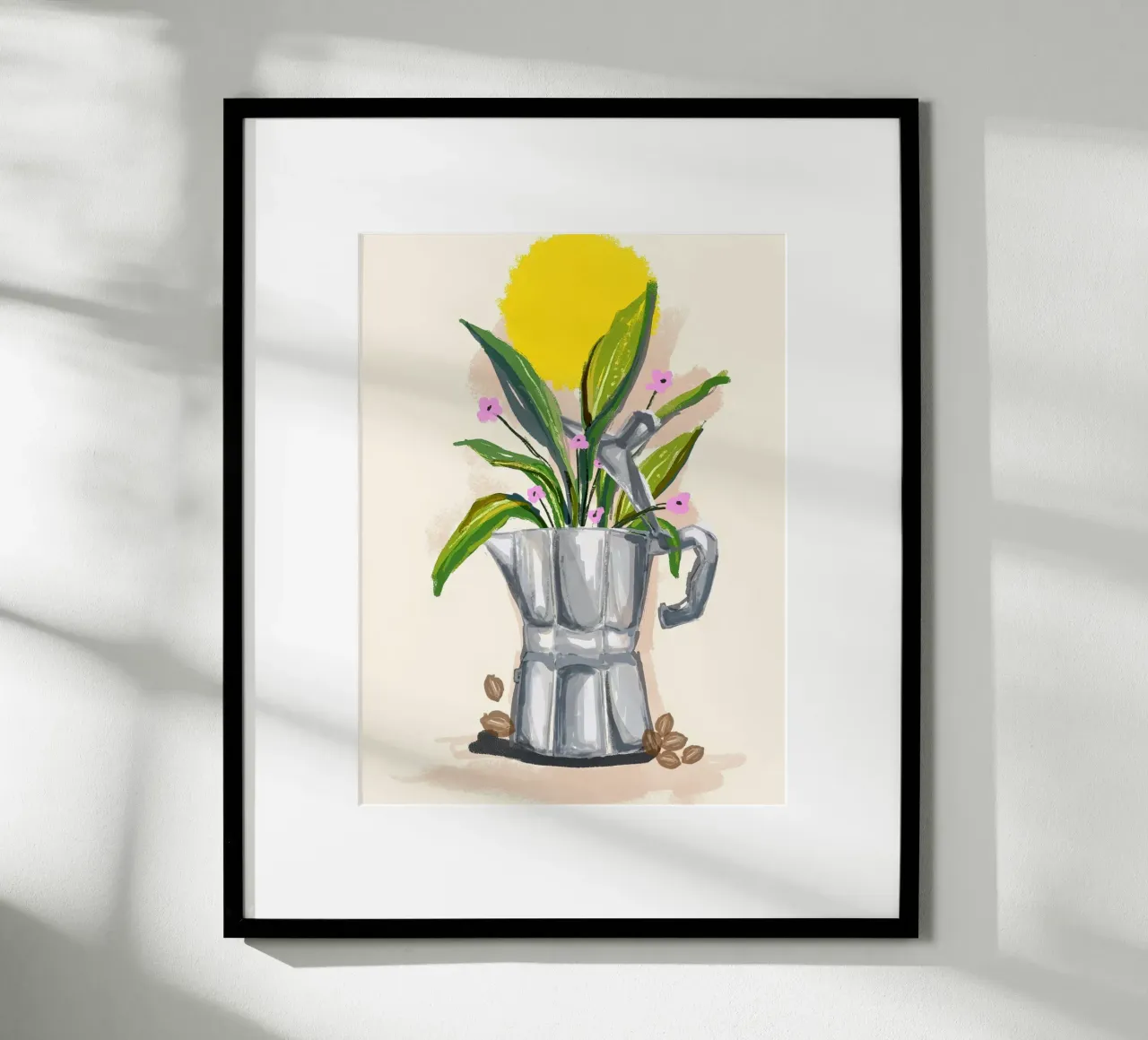 Coffee Plants and sunshine poster da Mitalim Designs