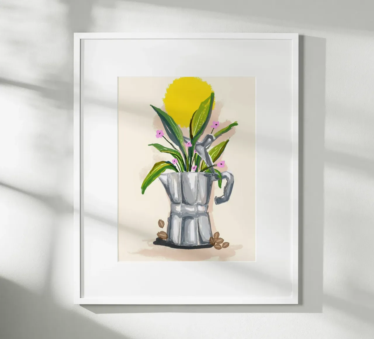 Coffee Plants and sunshine poster da Mitalim Designs
