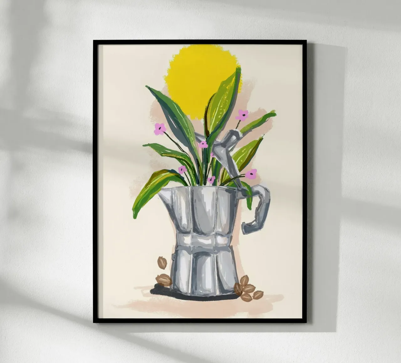 Coffee Plants and sunshine poster da Mitalim Designs