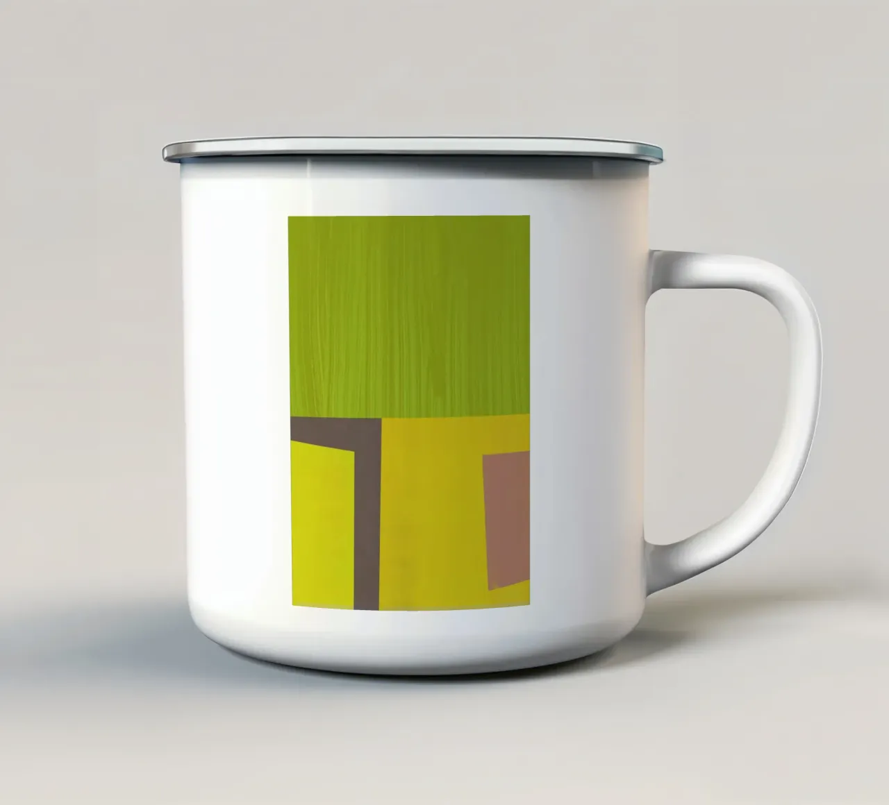 Collage minimale 05 tazza in smalto da Little Dean