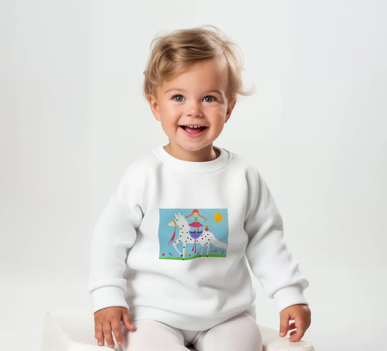 Pippi Calzaslargas sudadera de bebé de irenissima
