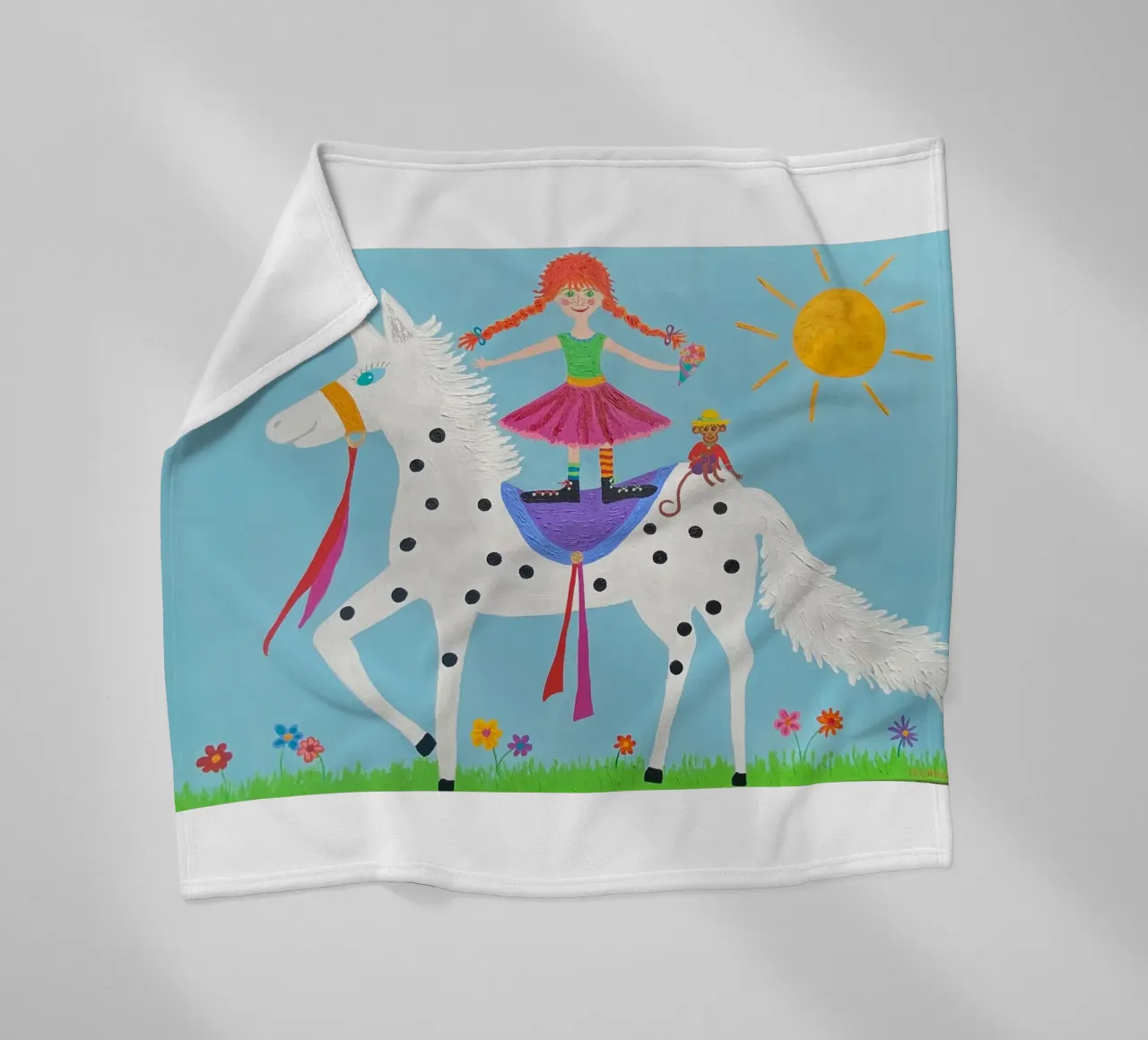 Pippi Calzelunghe coperta in pile da irenissima