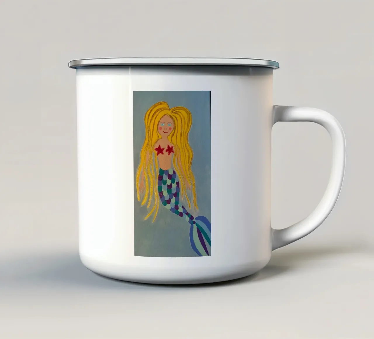 La sirenetta tazza in smalto da irenissima