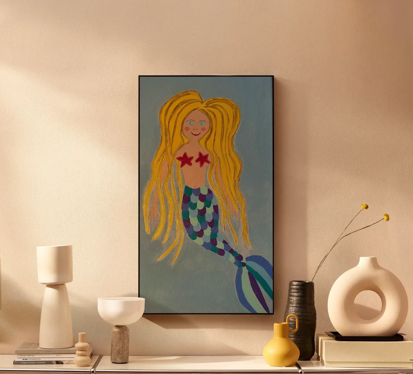 The little mermaid acrylic glass by irenissima